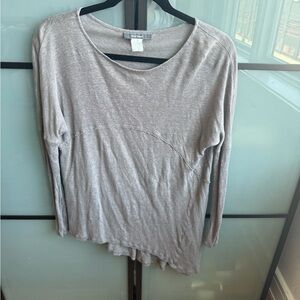 Women's Beige Long Sleeve Top